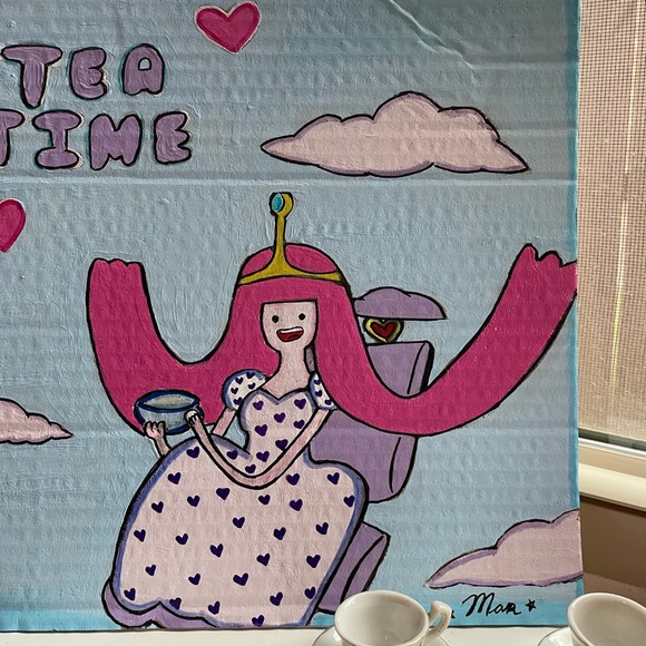 Adventure time Princess bubblegum & lumpy space princess tea time art piece - Picture 5 of 16